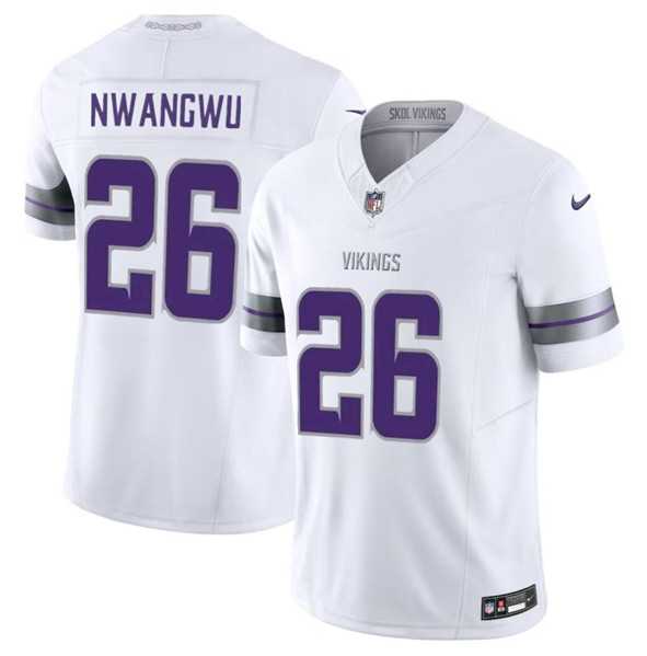 Men & Women & Youth Minnesota Vikings #26 Kene Nwangwu White F.U.S.E. Winter Warrior Limited Stitched Jersey